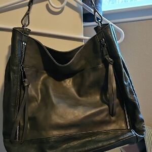 Urban Expressions Gray Leather Hobo Bag